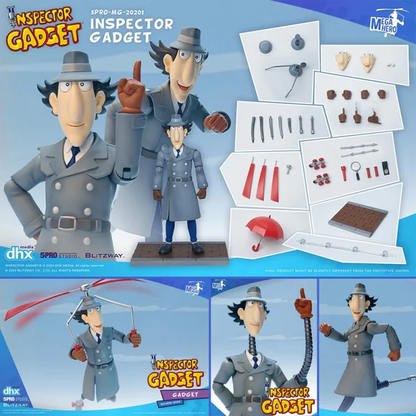 INSPECTEUR GADGET Figurine Gadget MegaHero Blitzway