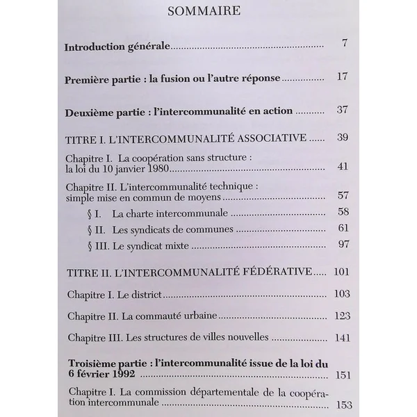 Intercommunalites - Mode D'emploi, 2ème 'Edition 1997
