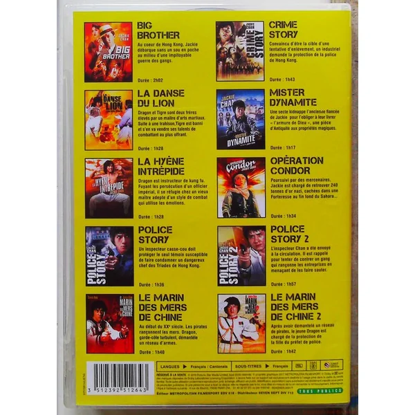Jackie Chan l'essentiel (10 Films)