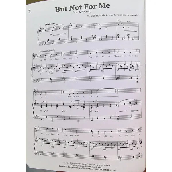 Jazz Standard Collection - Chant + piano + accords