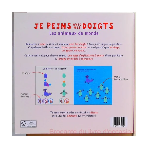 Je peins avec mes doigts (Lot de 3 livres)