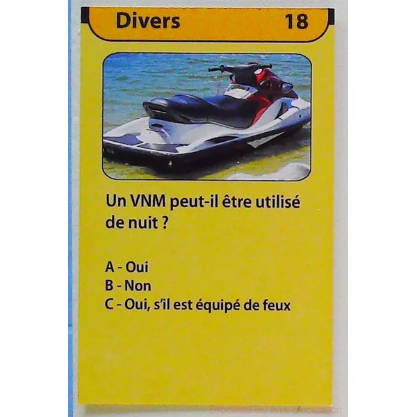 Jeu De Cartes Permis Plaisance Option Cotiere