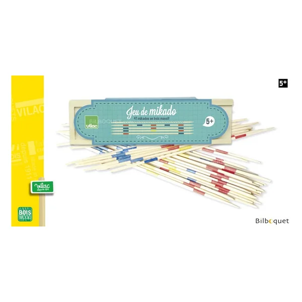 Jeu de mikado en bois