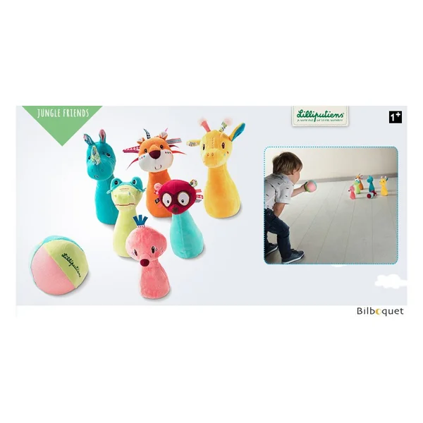 Jeu de quilles Jungle - Jouet pour les tout-petits
