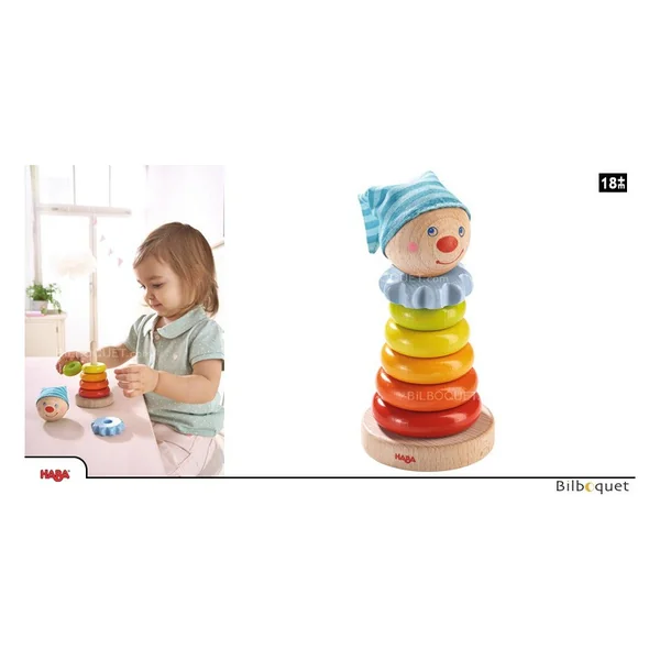 Jeu à enficher Guignol - Jouet en bois
