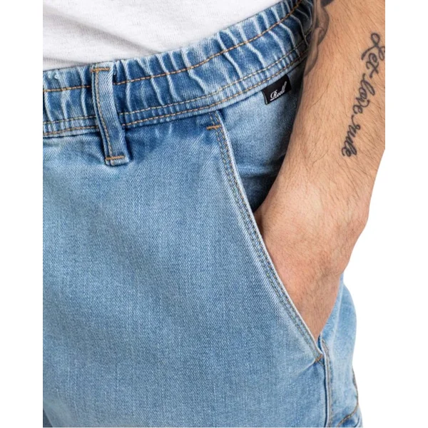 Jogger pant reel Reflex Rib Cargo Light Blue Grey Wash