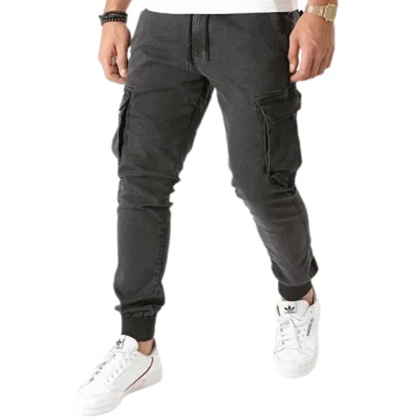 Jogger Pant reell Reflex Rib Cargo Noir Denim