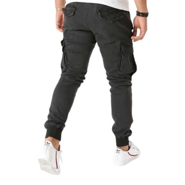 Jogger Pant reell Reflex Rib Cargo Noir Denim