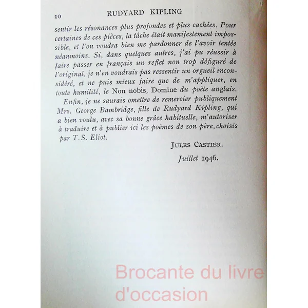 Kipling poèmes choisis-
