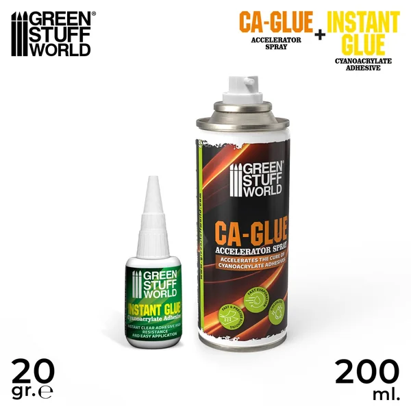 Kit colle pour figurine en résine + Spray activateur 200ML