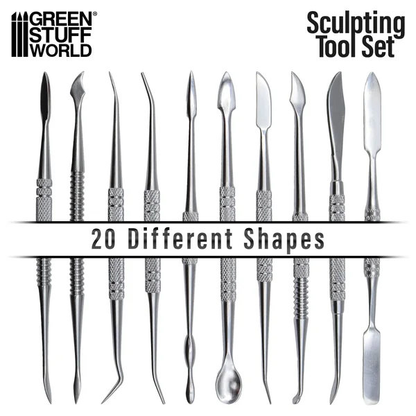 Kit de 10 outils de sculture en métal