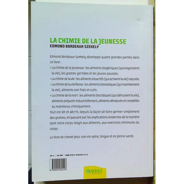 La chimie de la jeunesse