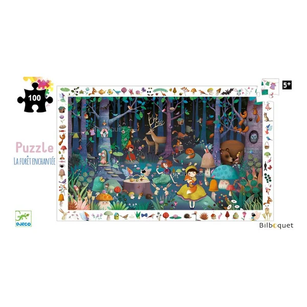 La forêt enchantée - Puzzle d'observation 100 pièces