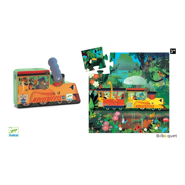 La locomotive - Puzzle Silhouette 16 pièces