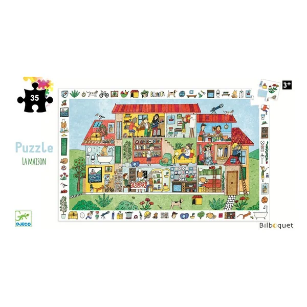 La maison - Puzzle d'observation 35 pièces