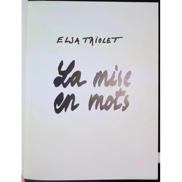 La mise en mots