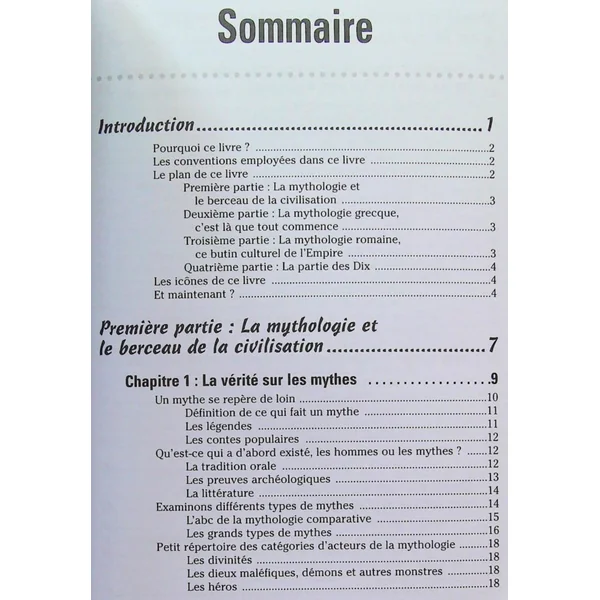 La Mythologie pour les nuls