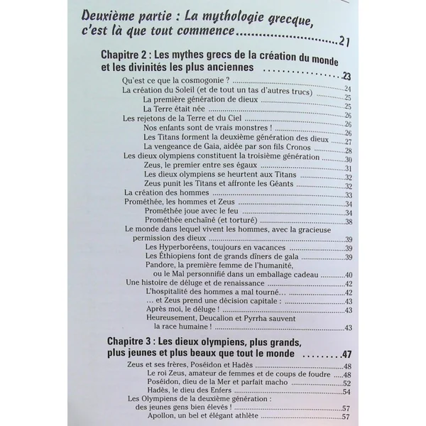 La Mythologie pour les nuls