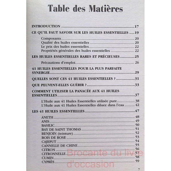 La panacée aux 41 huiles essentielles-