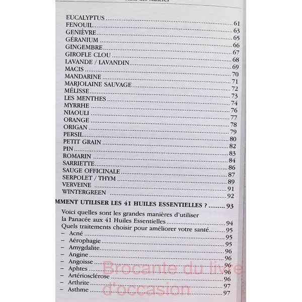 La panacée aux 41 huiles essentielles-