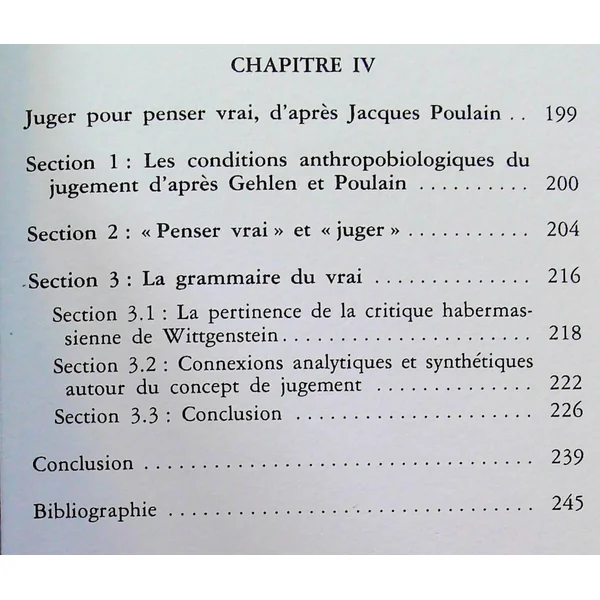 La question du jugement