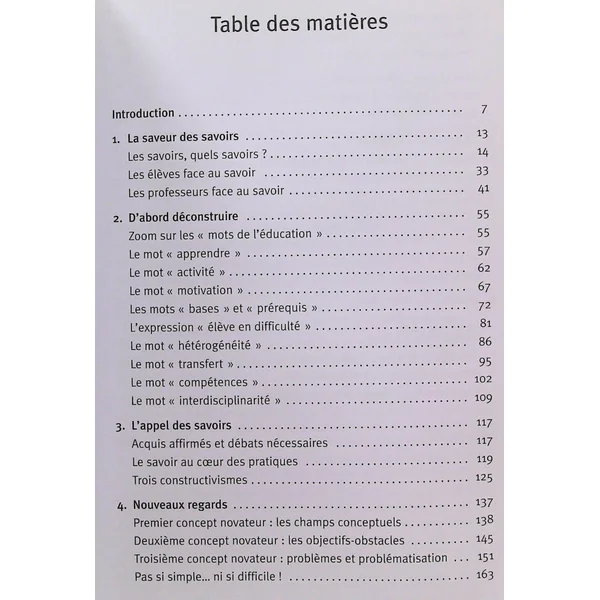 La saveur des savoirs-