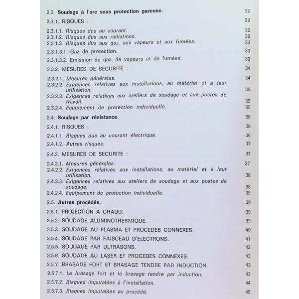 la securite dans le soudage
