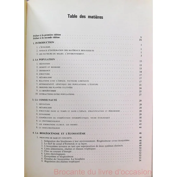 La synthese ecologique
