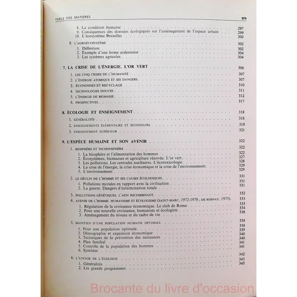 La synthese ecologique