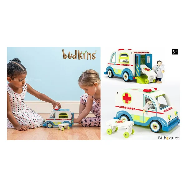 L'ambulance et le docteur - Jouet en bois