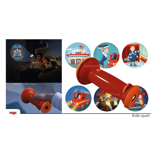 Lampe de poche-projecteur Au feu les pompiers !