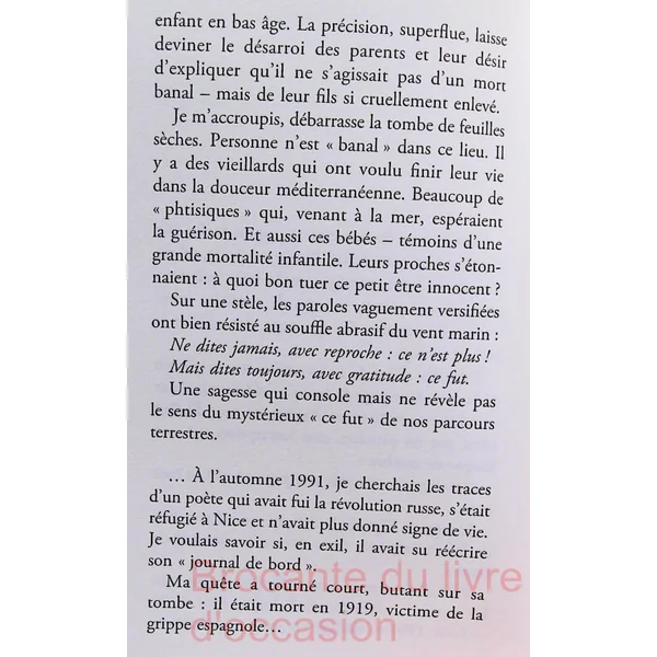 L'ancien calendrier d'un amour