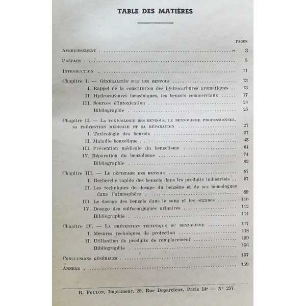 Le benzolisme