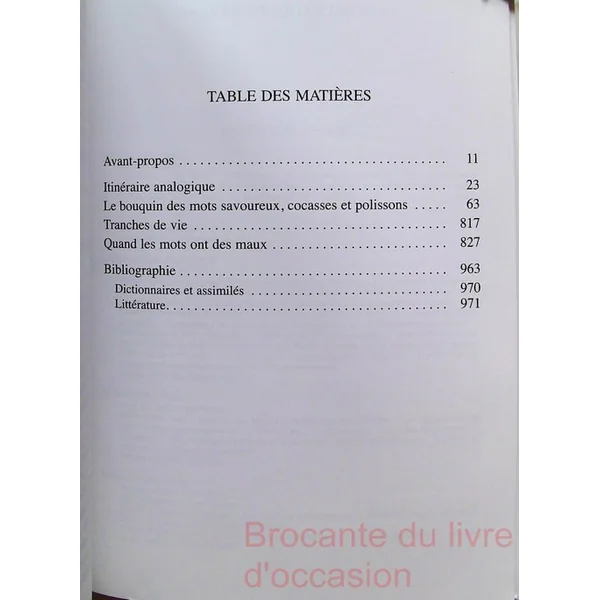 Le Bouquin des mots savoureux, cocasses et polissons