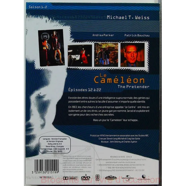 Le Caméléon Saison 1-1 et 1-2 6 DVD