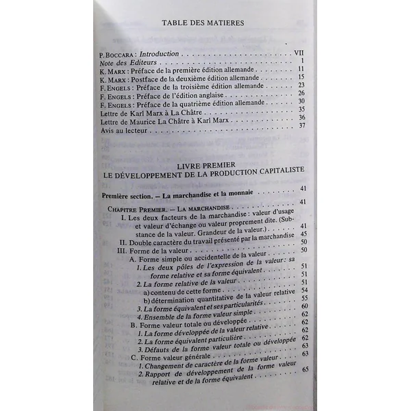 Le Capital - Livre premier
