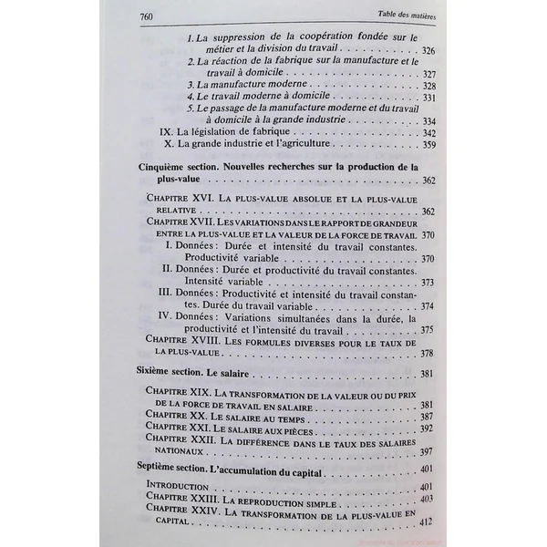 Le Capital - Livre premier