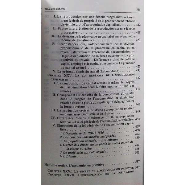 Le Capital - Livre premier