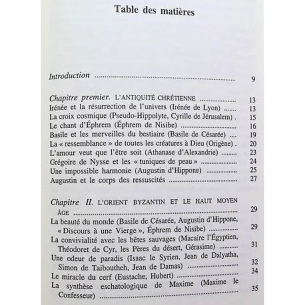 Le chant des créatures