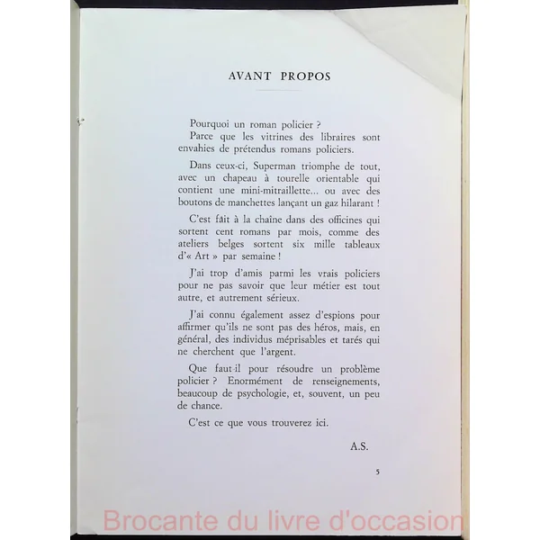 Le crime de la saint Syvestre (avec dédicace de l'>auteur)