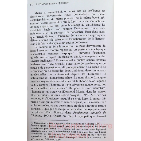 Le darwinisme en question - Science ou métaphysique ?-