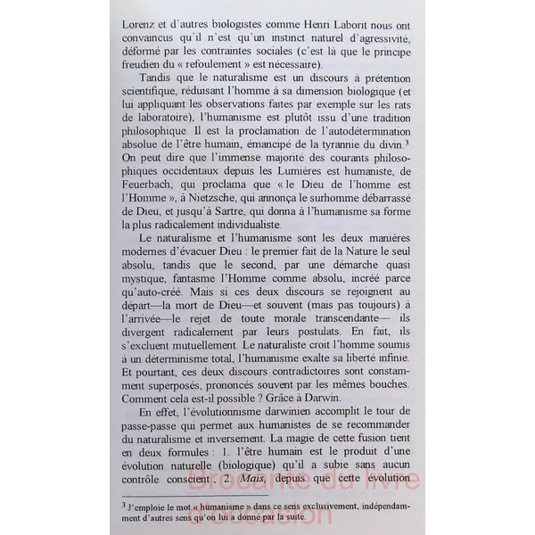 Le darwinisme en question - Science ou métaphysique ?-