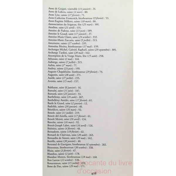 Le Grand Livre des Saints
