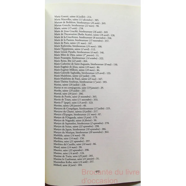 Le Grand Livre des Saints