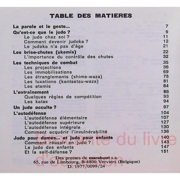 Le Judo - Methodes de défense aux techniques de combat