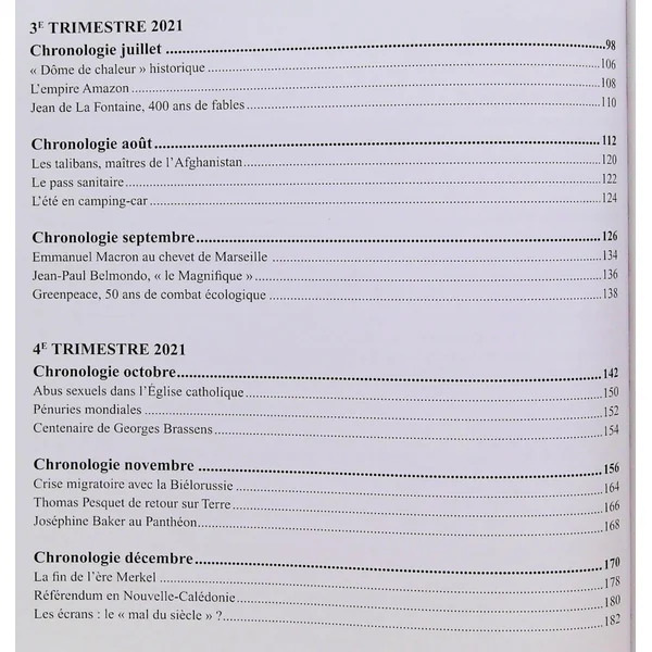 Le livre de l'année 2021-