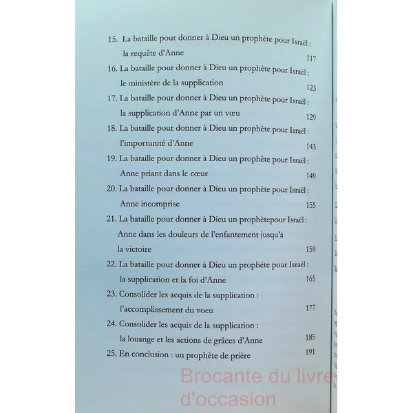 Le Ministère de la Supplication