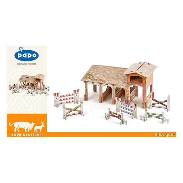 Le Poney Club - Centre équestre pour figurines Papo