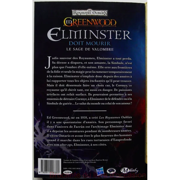 Le Sage De Valombre Tome 1 - Elminster Doit Mourir-