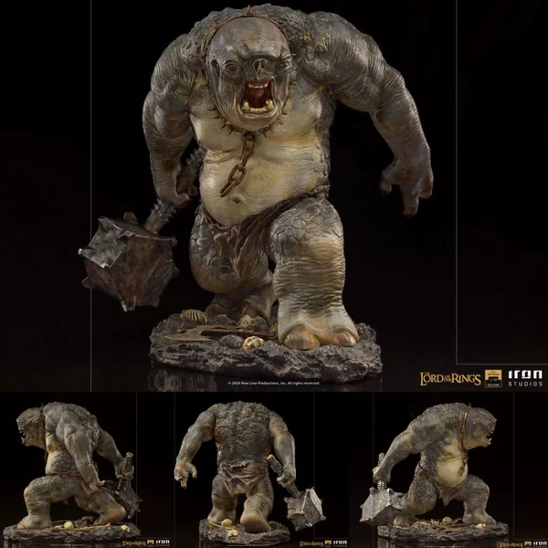 LE SEIGNEUR DES ANNEAUX Statue Cave Troll BDS Art Scale Deluxe Iron Studios